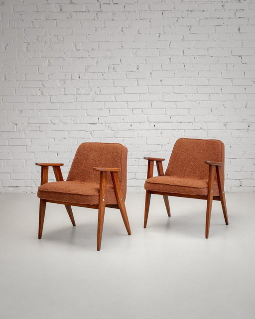 Fauteuil Chierowski 366 restauré 1960s Vintage Original