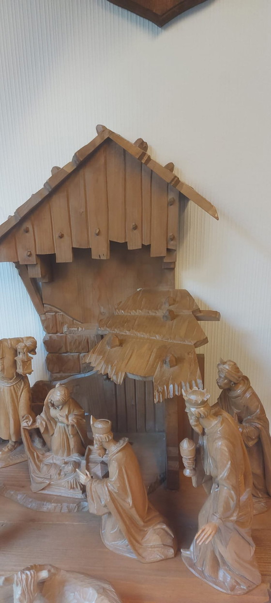 Image 1 of Crèche vintage d'Oberammergau