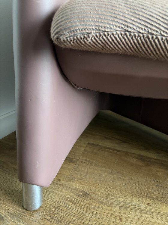 Image 1 of Fauteuil Leolux Excalibur avec pouf