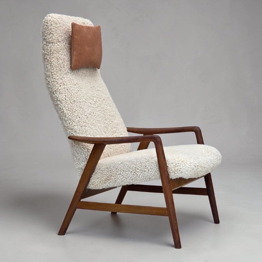 1960s, Danish design by Alf Svensson, genuine sheepskin, reupholstered. – fauteuils, Other