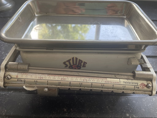 Vintage Weegschaal Stube – decoratieve objecten, Metal