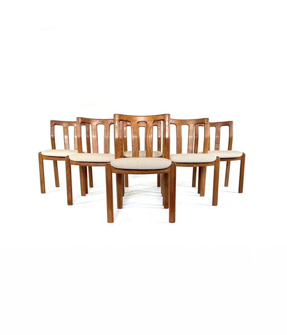 Image 1 of 6x chaise de salle à manger vintage Dyrlund '70s