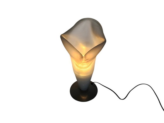 Image 1 of Dutch design - 'Amazing vase' - attr. designer Johan Bakermans - rubber - roll-up vase lamp - 90s