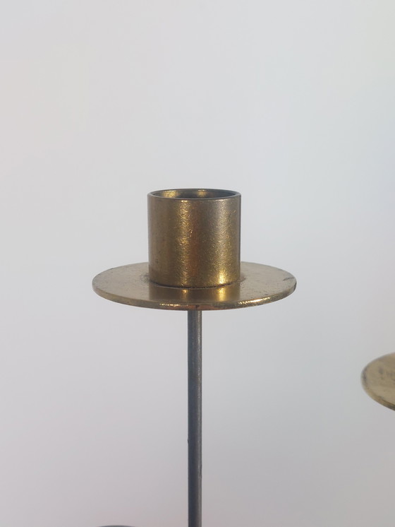 Image 1 of 3x candelieri vintage Ikea Ehlen Johansson Krasen in metallo e granito