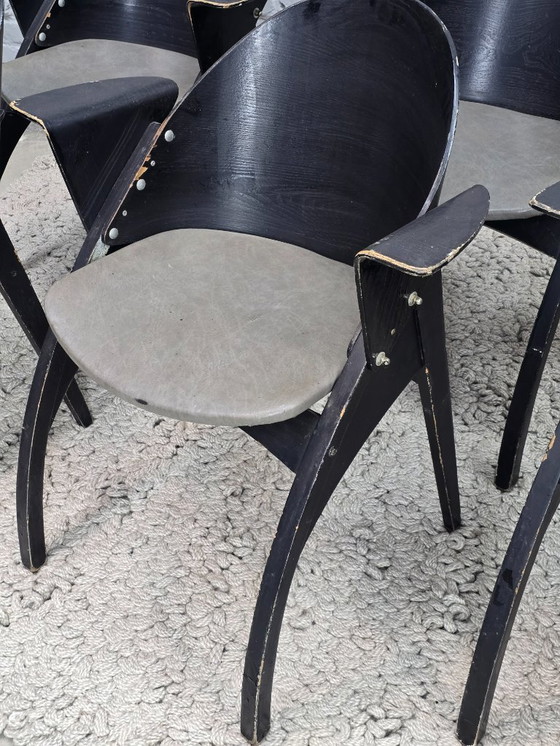 Image 1 of Set di 6 poltrone Galateo di design di metà secolo di Pascal Mourgue, edizione Scarabat, anni '80