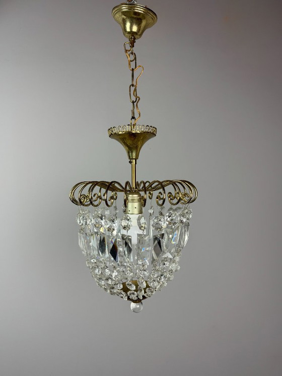 Lustre décoratif en cristal “Strawberry” style Josef Frank, design Mid-Century, années 60 – Suspensions (photo 3 of 20)