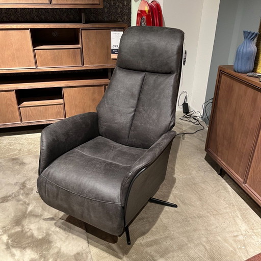 Serio Microleder Bull Antraciet – Pronto Wonen, fauteuils, Wood