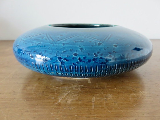 Image 1 of Asbak van Aldo Londi voor Bitossi in "Rimini blauw" keramiek, 1960-1970