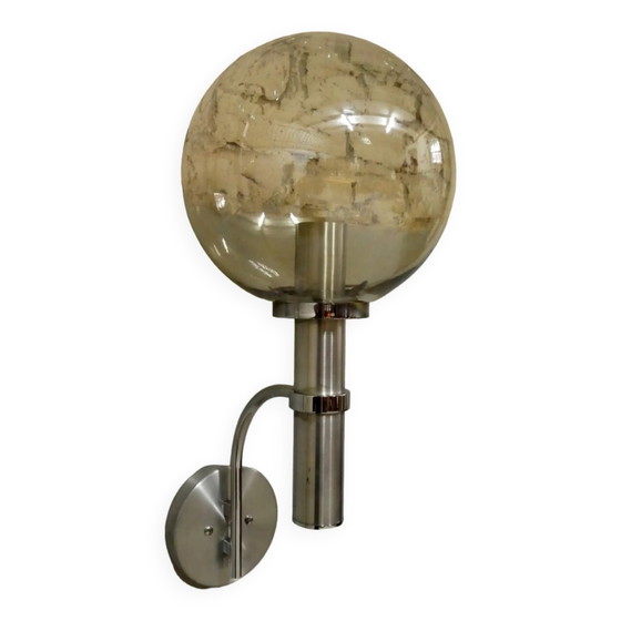 applique murale chrome & verre fumé, 1970 – Appliques murales, Design (photo 10 of 10)