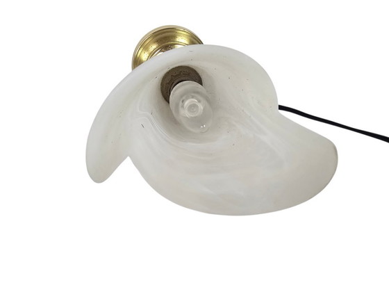 Image 1 of Goblet lamp - table lamp - brass - alabaster - 90s - design