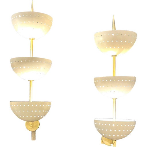 Pair of vintage italian wall lamps