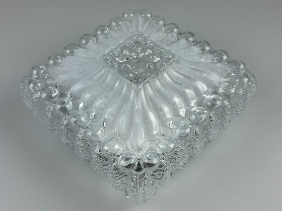 Image 1 of 60er 70er Jahre Deckenlampe Leuchte Plafoniere Inbouw Glas Duits Design