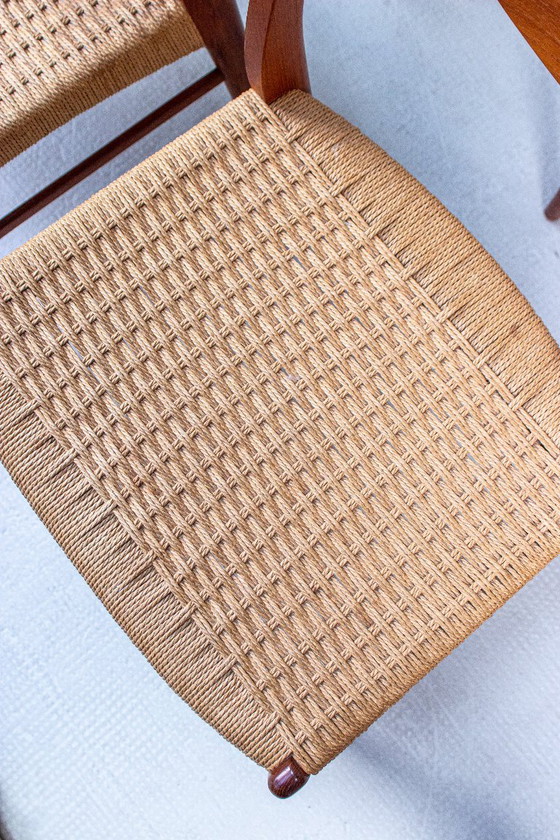 4 sedie Arne Wahl Iversen in teak, design danese, metà secolo, anni '60 – Glyngore Stolefabrik (photo 15 of 18)