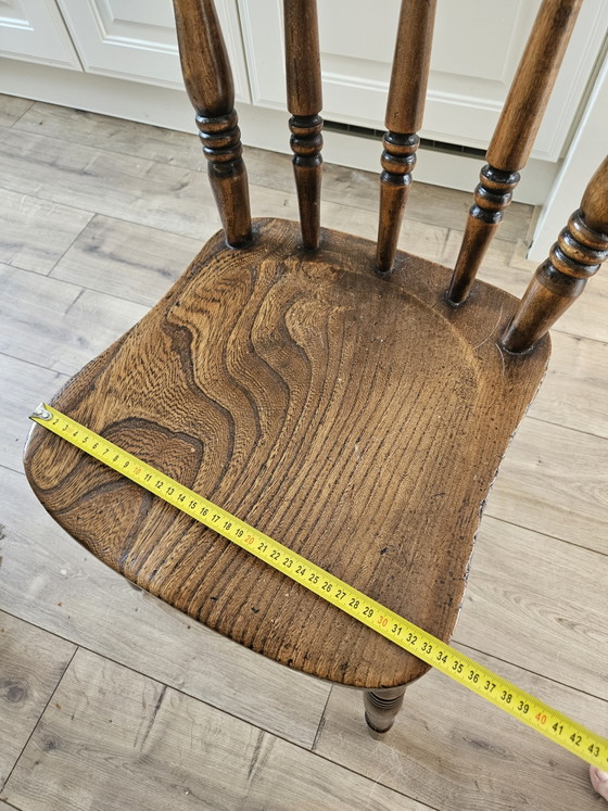 Image 1 of 4 stoelen en bois dur