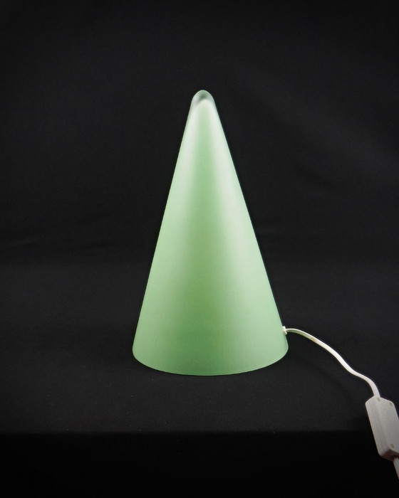 Image 1 of Teepee XL lamp in green opaline glass, Vintage 90s design