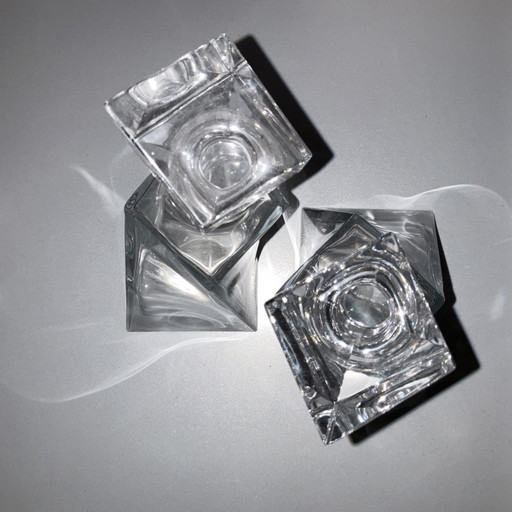 Decantadores de cristal dobles