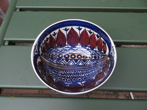 Ciotola Piccola Vintage Royal Copenhagen Aluminia Fajance 189/2196 Design di Beth Breyen Danimarca – schalen (photo 2 of 9)