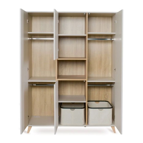 Image 1 of Quax Kleiderschrank Loft Lehm XL (breit)