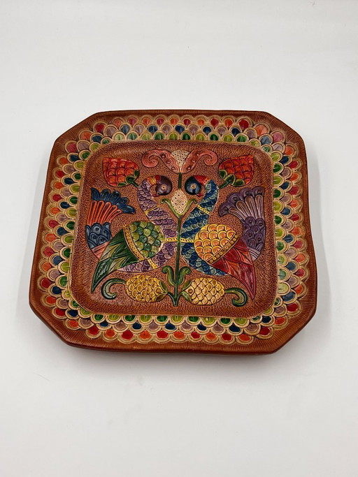 Quadratischer Keramikteller von Ceramica del Convento