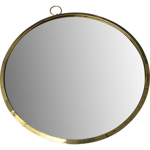 Miroir à gousset vintage par Piero Fornasetti