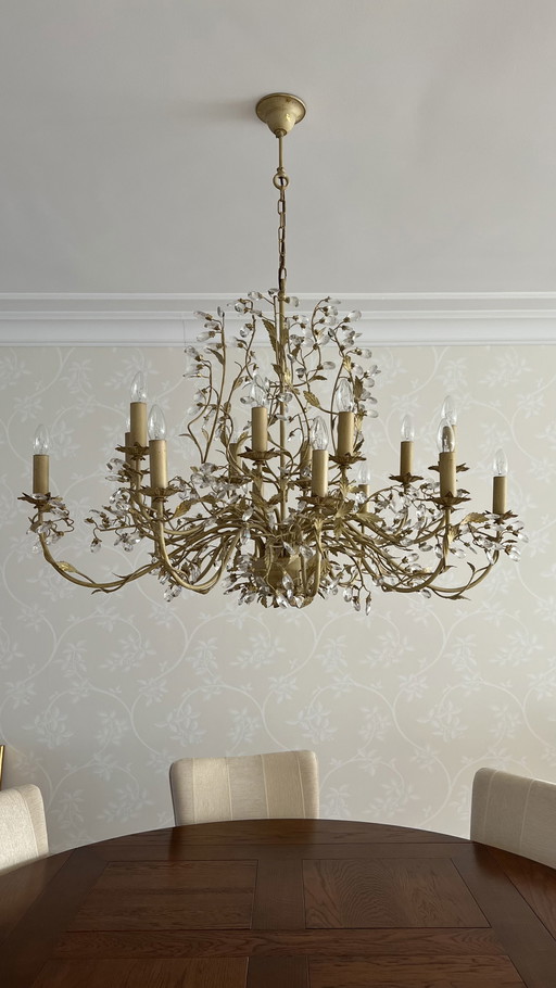 Leclercq & Bouwman Chandelier 16 light sources cream