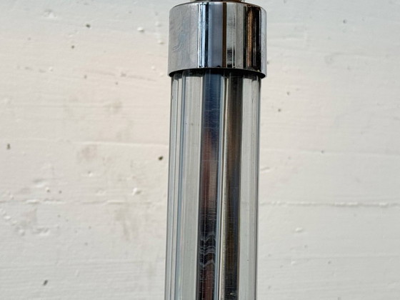 Image 1 of French Art Deco table lamp made of chrome-plated metal, 1930s
