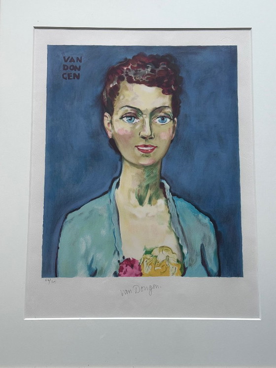 Image 1 of Litografía de Kees van Dongen Marie-Claire 1950