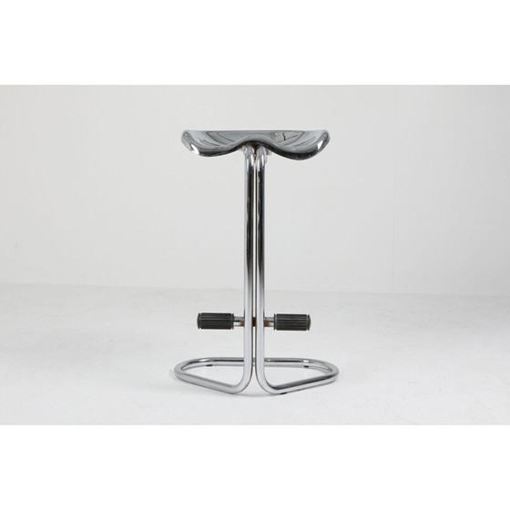 Image 1 of Pair of vintage chrome tractor stools by Rodney Kinsman for Bieffeplast 1970