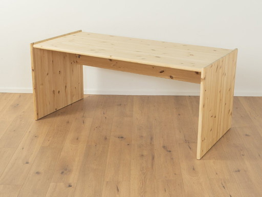 Scrivania in legno massello degli anni '80