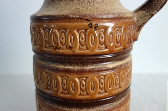 Large Scheurich Keramik Ceramic Floor Vase, Germany, 1970s, Brown, Vintage (photo 8 of 13)