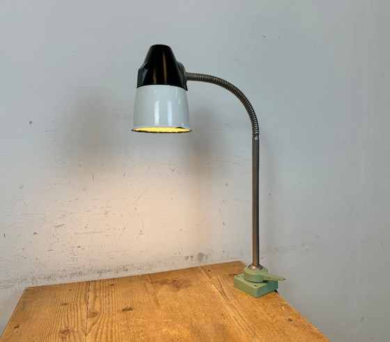 Image 1 of Industrial Soviet  Gooseneck Work Table Lamp, 1960s