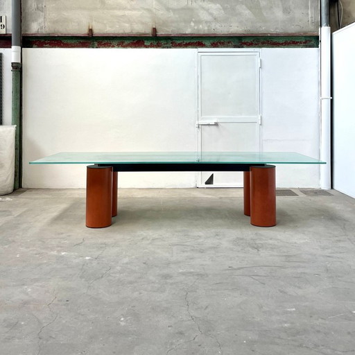 Mesa de comedor Serenissimo, Lella & Massimo Vignelli, David Law para Acerbis, 1980