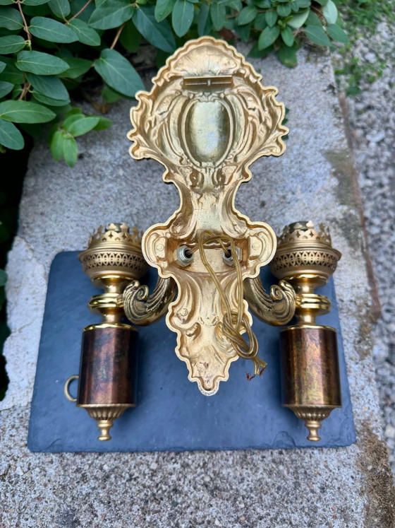Aplique de Pared de Latón Estilo León Luis XV – Brass (photo 6 of 8)