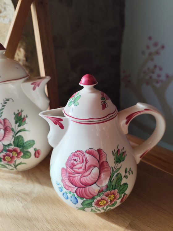 Image 1 of Vintage Villeroy & Boch "Colmar" porseleinen kannen – Set van 2 – Gemaakt in Duitsland
