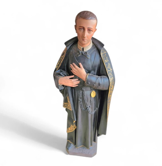 Statue of a religious figure / Patron Saint Gerard Majella / placed in a Gothic niche / labeled – Sculpture (photo 9 of 11)