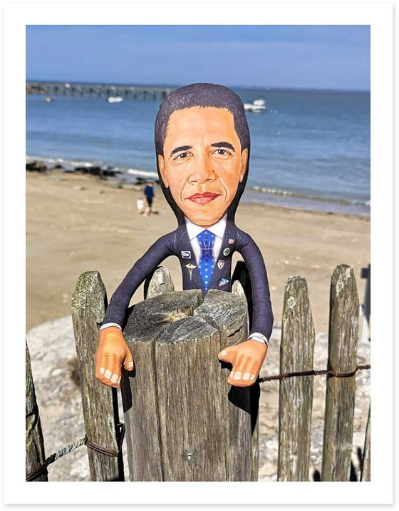 Image 1 of Super Obama Geschenk | Superhelden-Obama-Kunstpuppe | Pop-Art-Barack-Obama-Dekoration | Comic-Sammlerstück