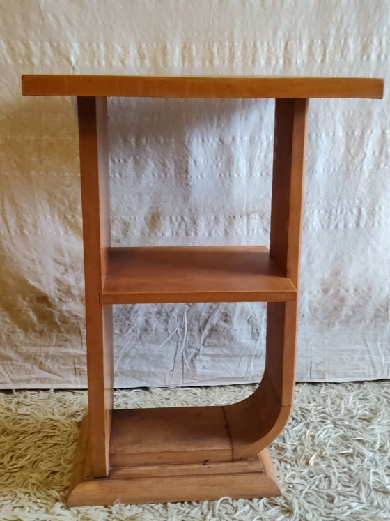 Tavolino Art Déco in legno massello - metà del XX secolo – Tavolini (photo 6 of 8)