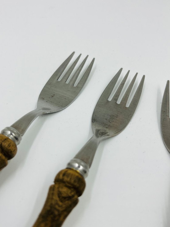 Set di posate vintage da 22 pezzi con manici effetto legno – Wood (photo 14 of 24)