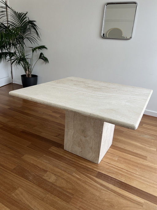  Italian Travertine Table - Square