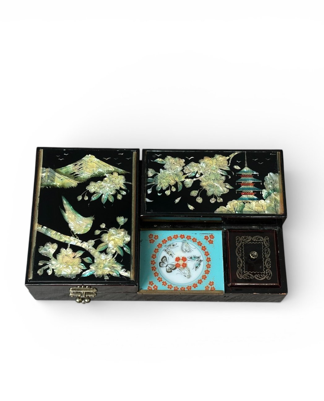 East Asian jewelry box mother of pearl najeon chilgi handmade