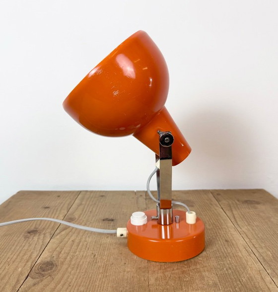 Vintage oranje metalen wandlamp van Lidokov, jaren 70. – Wandlampen, Chrome (photo 4 of 17)