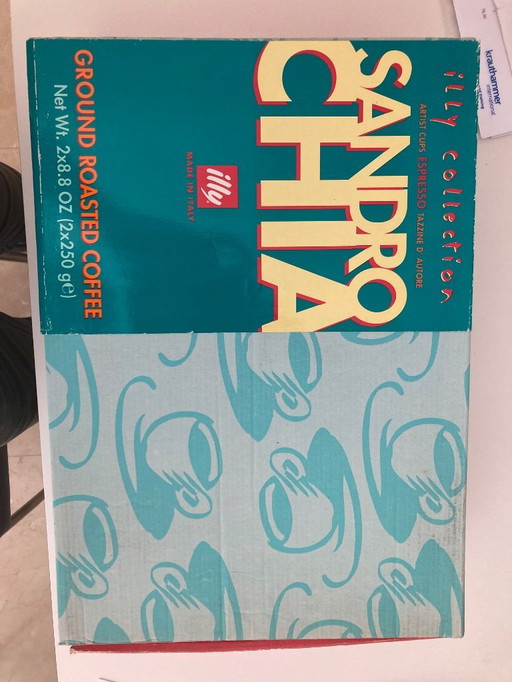 illy Art Collection 1997 | Sandro Chia The Coffee Dance | Vintage Espresso Coffee Cup & Saucer Set |