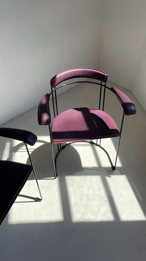 Arrben Italy chairs purple black