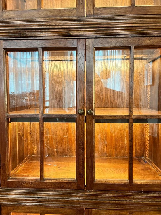 Image 1 of alter holländischer Vitrinenschrank