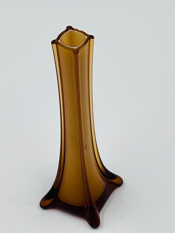 Image 1 of Jarrón de cristal de Murano en bronce ámbar, década de 1970