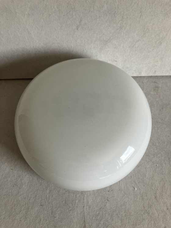 Image 1 of Lampada da soffitto o plafoniera vintage Gispen con vetro opalino