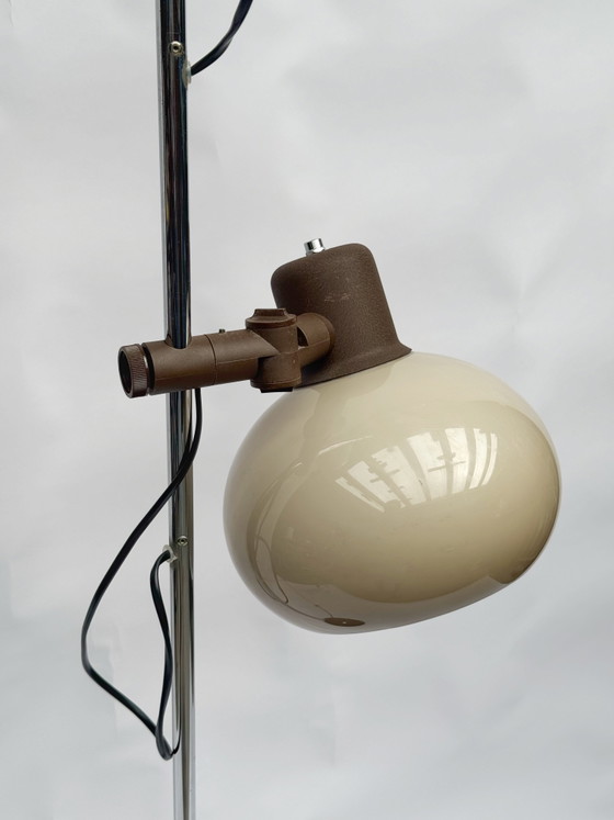 Lampada da terra vintage olandese a forma di fungo Herda | Anni '70, era spaziale – Lampade da terra, Chrome (photo 7 of 10)