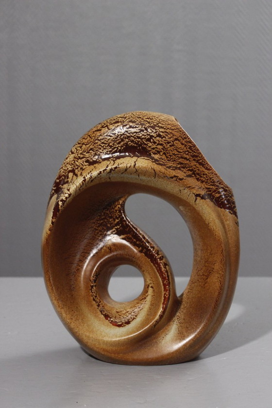 Image 1 of Roberto Rigon für Bertoncello Ceramiche – Freiformvase Italien 1970er Jahre