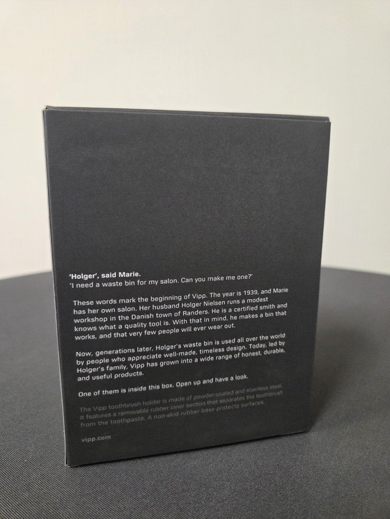 Image 1 of Porte-brosse à dents Vipp 7 noir - neuf sous emballage