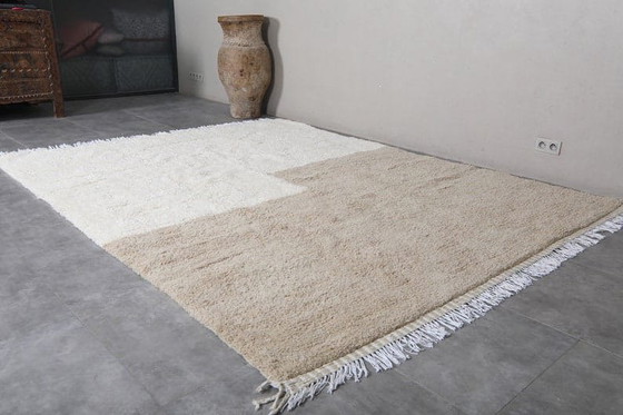 Image 1 of Auténtica alfombra marroquí tradicional hecha a mano, 2/3 m